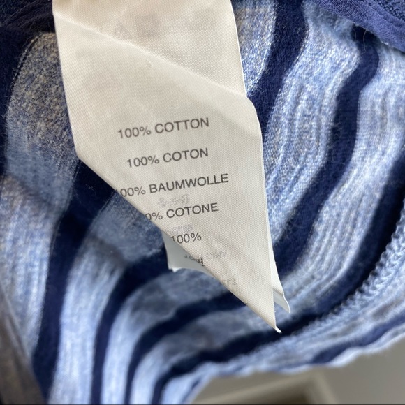 J. Crew Side Zipper Blue Striped Dress - Picture 10 of 10